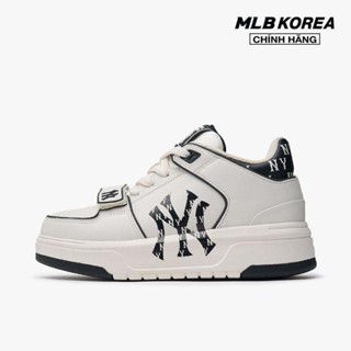  MLB - Giày sneakers unisex cổ thấp Chunky Liner Mid Heel Classic Monogram 3ASXLMC4N-50BKS 
