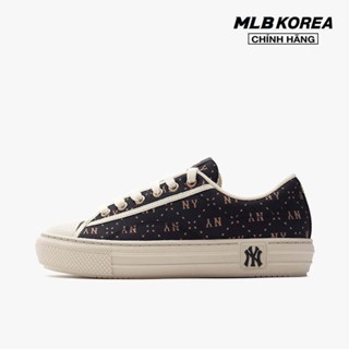  MLB - Giày sneakers unisex cổ thấp Playball Lux Jacquard Diamond Monogram 3ACVPPQ3N-50BKS 