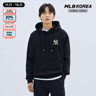 MLB - Áo hoodie unisex tay dài phối mũ Checkerboard Big Lux Mega 3AHDO0134-50BKS