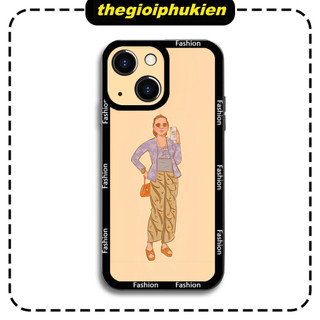 Ốp lưng mềm viền vuông girl teen for iPhone 13 12 11 Pro Max SE 2020 X XR XS ip 8 7 6 - ng807