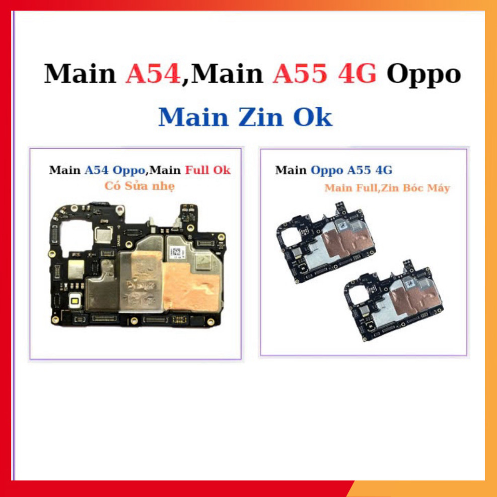 Main A54,Main A55 4G Oppo Main Zin Ok,Sẵn Tại Shop ,TV666