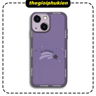 Ốp lưng mềm viền vuông my universe for iPhone 13 12 11 Pro Max SE 2020 X XR XS ip 8 7 6 - ng645