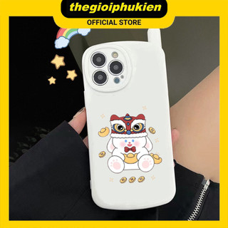 Ốp lưng iphone hình điện thoại thỏ ôm vàng 6/6s/7/8/x/xr/xs/11/12/13/14/pro/max/plus/promax - sb2014