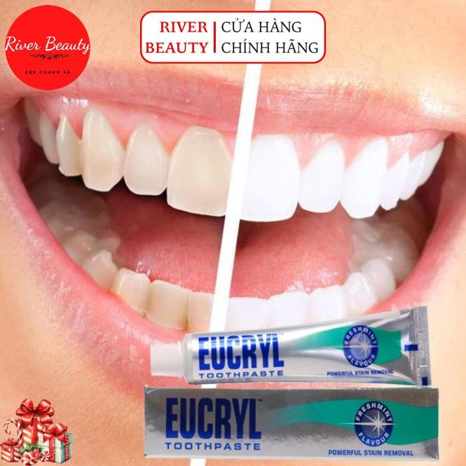 Kem Đánh Răng Và Bột Làm Trắng Răng Eucryl Toothpowder