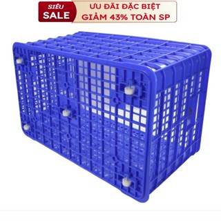 [ĐƯỢC KIỂM TRA HÀNG] Sọt nhựa nhựa cỡ đại có bánh xe, sọt chở hàng cho shipper  [SẴN HÀNG]