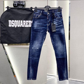 BB Quần Jean DSQ2 Biker Xanh Sẫm Bản Quảng Châu, Quần Jean DSQ Form Slim Ôm Loại 1  Xanh Sáng Chất Co Giãn Phối Loang đẹ