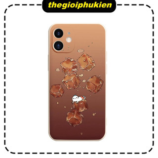 ỐP IPHONE cạnh vuông bơi trong nước ngọt  ip 7 8 Plus 6 6s Plus 11 13 12 14 Pro MAX XR X XS MAX - e7108