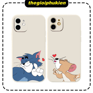 Ốp điện thoại iphone tpu bảo vệ cam mèo và chuột 7 8 Plus 6 6s Plus 11 13 12 14 Pro MAX XR X XS MAX - e6107