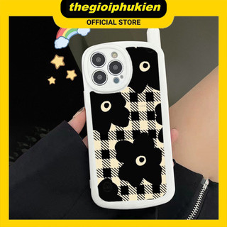 Ốp lưng iphone hình điện thoại bông hoa đen 6/6s/7/8/x/xr/xs/11/12/13/14/pro/max/plus/promax - sb2027