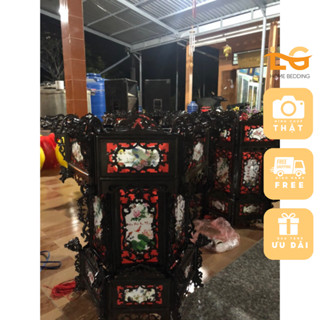  RẺ VÔ ĐỊCH  Đèn lồng nhựa giả gỗ size lớn 60F đèn lồng trang trí cửa hàng,nhà cửa đời sống.| LINH GIANG 