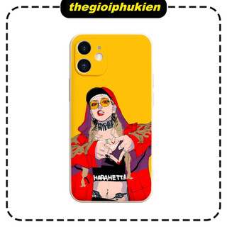 Ốp điện thoại iphone girl kính vàng cạnh vuông cho ip 6plus/6s/7/7plus/8/8plus/x/xs/11/12/pro/max/plus/promax - e6060