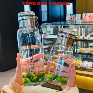 Bình thuỷ tinh pha trà có lõi lọc inox 304 tiện lợi,  BÌNH PHA TRÀ THỦY TINH SODA KÈM TÚI VẢI - MÃ: BINH324