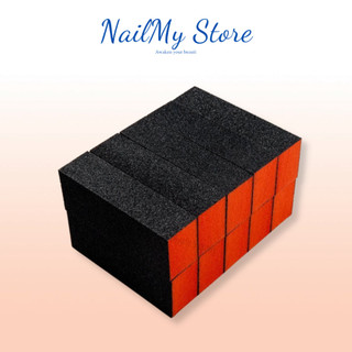 Phao dũa móng chà mịn (màu cam), phao dũa làm nailbox