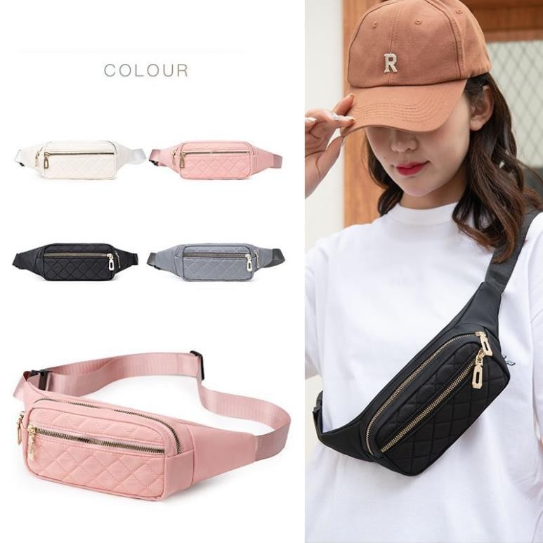 Túi đeo hông nữ túi bao tử đeo chéo sức chứa lớn phong cách thể thao tiện dụng