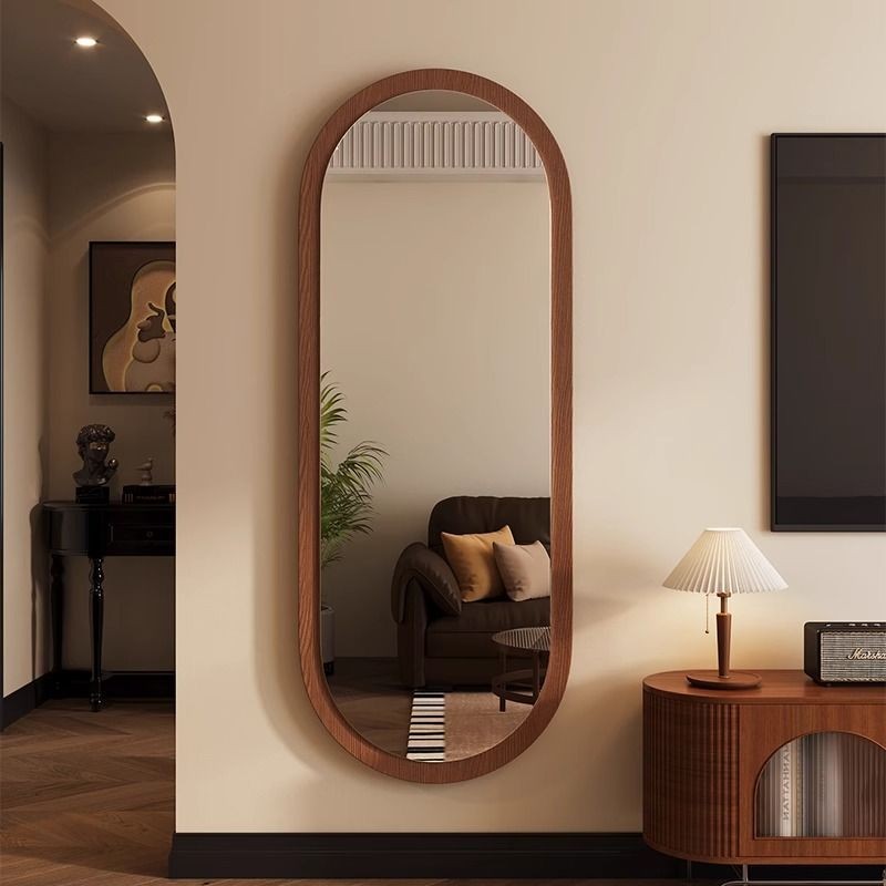 Gương Toàn Thân Phong Cách Cổ Kính Gương Soi Toàn Thân Treo Tường Gương Lớn Dán Tường Hình Đặc Biệt 