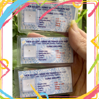  Đá Đính Răng Vỉ 5 viên và 1 viên - Đá gắn răng 