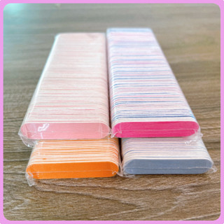 Dũa móng tay mini lốc 100 chiếc 2 mặt nhám, dũa nail box