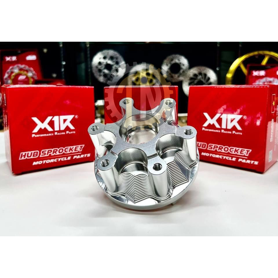 Cùi đĩa CNC X1R màu bạc 6 lỗ lắp cho Ex 150-155 hàng chính hãng