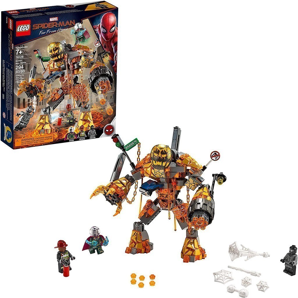 LEGO SUPER HEROES MARVEL 76128 Đối Đầu Molten Man (294 chi tiết)