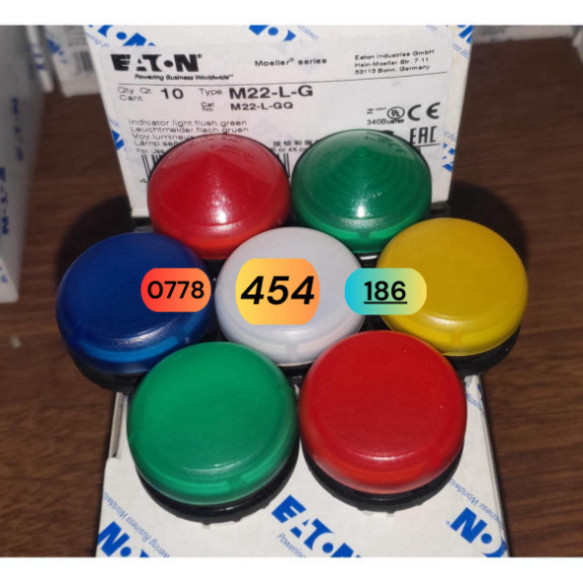 EATON Muller  M22-L-G  M22-L-R  M22-L-W  M22-L-Y  M22-L-B