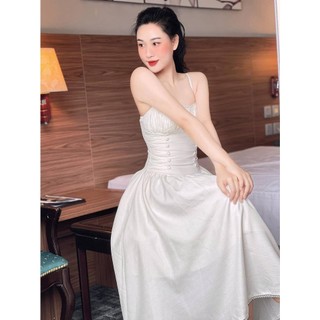 Đầm Maxi Phối Đăng Ren Hack Eo (KEM) KC1411