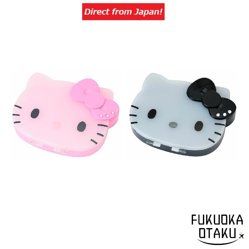 Sanrio Clear Accessory Case (I Love Hello Kitty) Pink/Black  Accessory Case 【Direct from Japan】