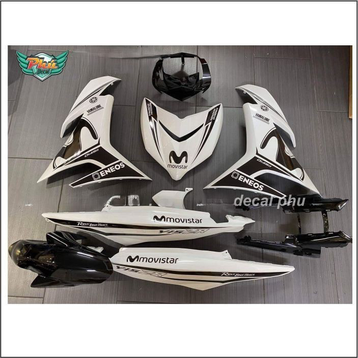 Tem Rời Exciter 150 Mivistar Trắng đen xe trắng