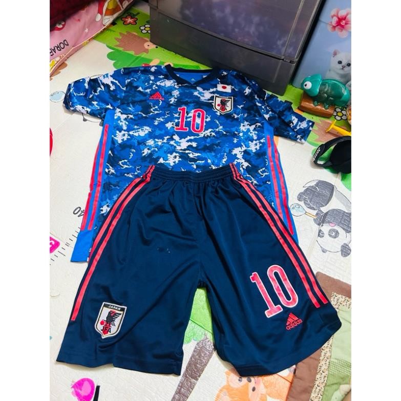 Trang phục cầu thủ đá bóng Minamino 20-22 Japan Home Jersey Player Issued Adidas Authentic Kit