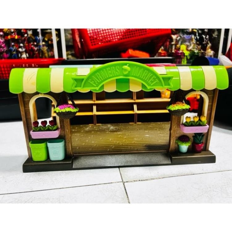 Mô hình nhà búp bê Li'l Woodzeez Market Playset Hoppin Farmers Market