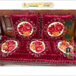 Đệm lót ghế gỗ ghế sofa tây âu nhập khẩu cao cấp đệm ghế gỗ thảm trải trên ghế gỗ dầy dặn. | KIM NGÂN