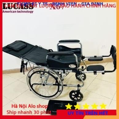 Xe lăn đa năng có bô vệ sinh ngả nằm Lucass X67 Hàng C.TY