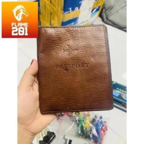 Ví đựng passport + ví bằng da bò