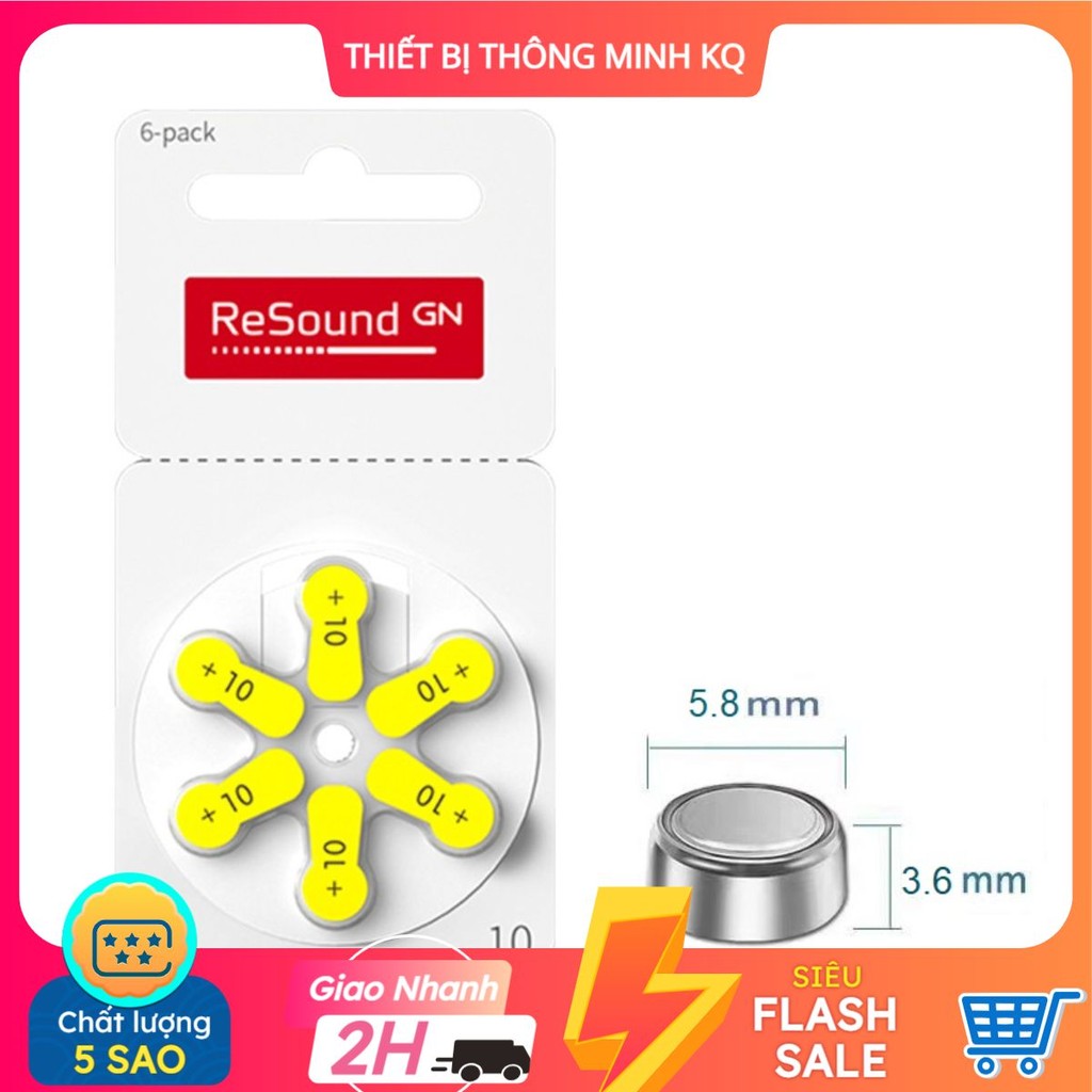 Pin máy trợ thính ReSound A10PR48 A10