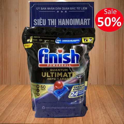 Viên rửa bát Finish hữu cơ Eco 0% Ultimate [Bán lẻ 30 viên]