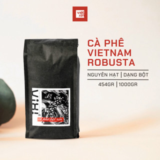  Cà Phê Bột Hạt Robusta Nguyên Chất Cafe Đen Không Đường Rang Xay Mộc Coffee Đặc Sản Lâm Đồng Hỗ Trợ Giảm Cân - Vixi 