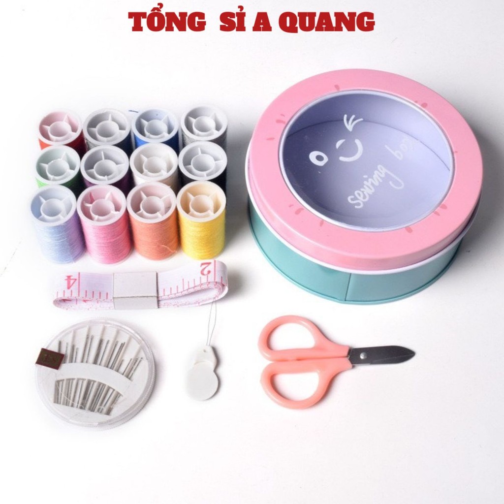 Hộp Kim Chỉ Đa Năng, Hộp Kim Chỉ May Vá, Hộp Kim Chỉ 3 Tầng Tiện Dụng, Nhỏ Gọn, Bộ Kim Chỉ May Vá