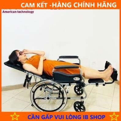 Xe lăn đa năng có bô vệ sinh ngả nằm Lucass X67 - Hàng Hãng
