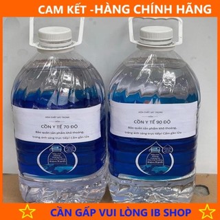 HÀNG CTY - Cồn Y Tế 90 Độ, 70 Độ - Sát Khuẩn, Sát Trùng - Can 5 Lít - Hàng Hãng