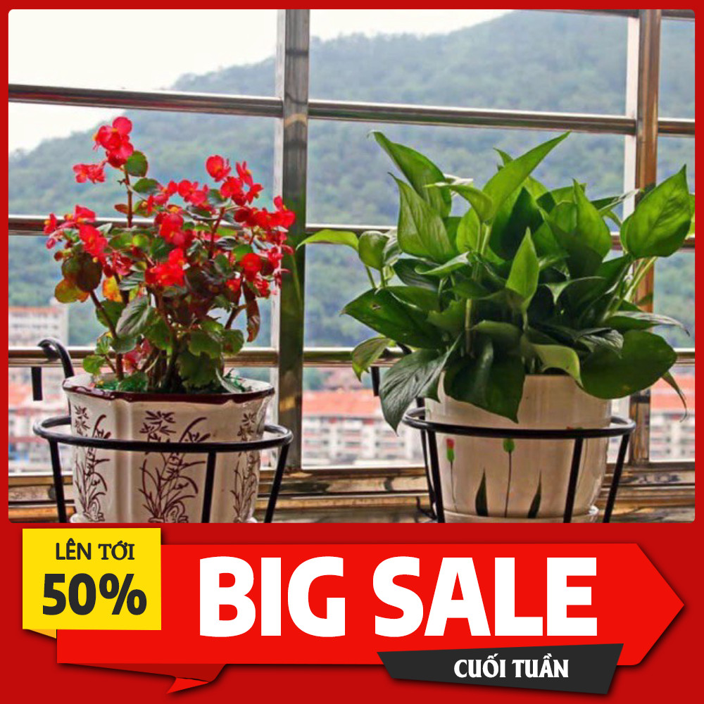 GIỎ SẮT TREO CHẬU HOA BAN CÔNG