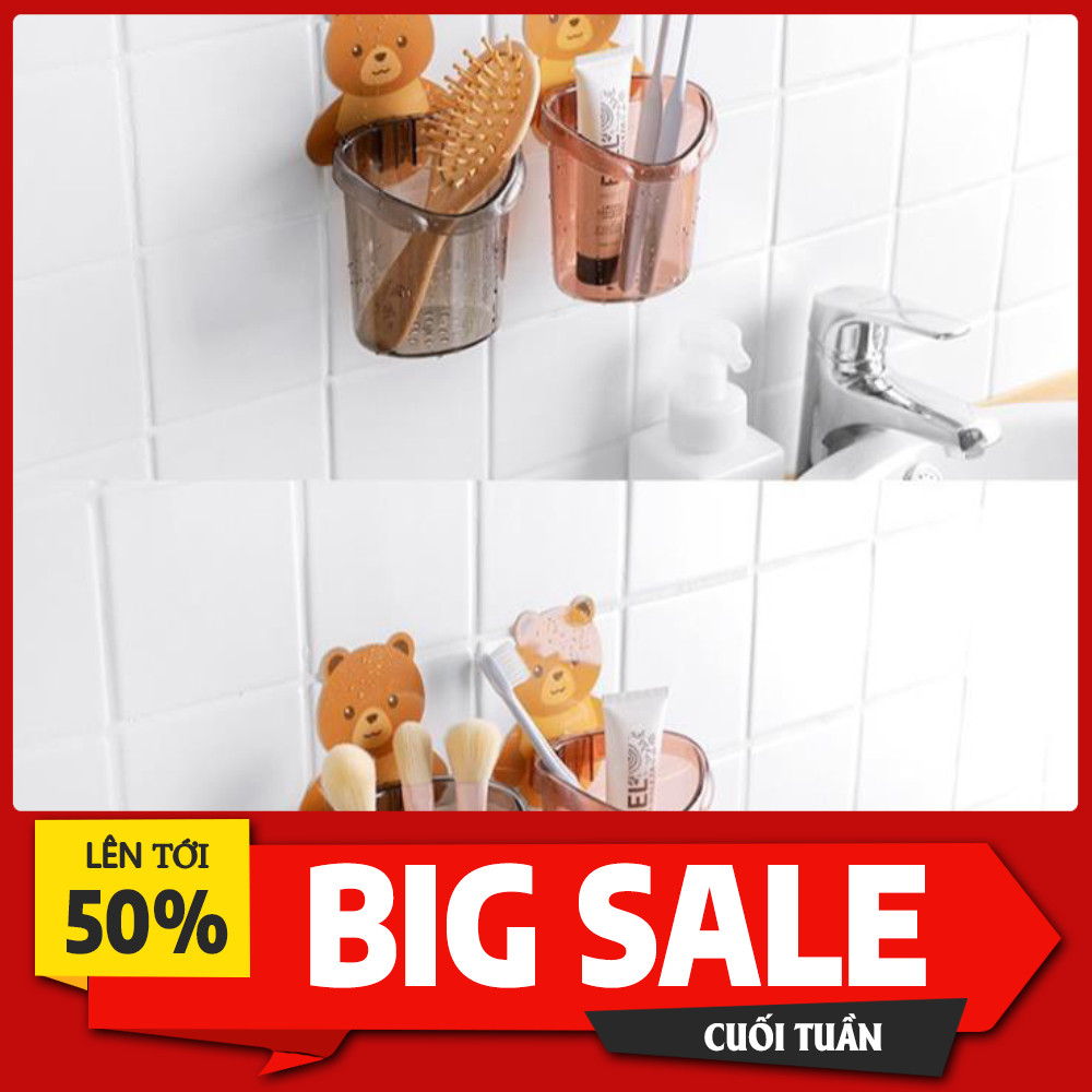 CỐC DÁN TƯỜNG HÌNH GẤU TIỆN ÍCH