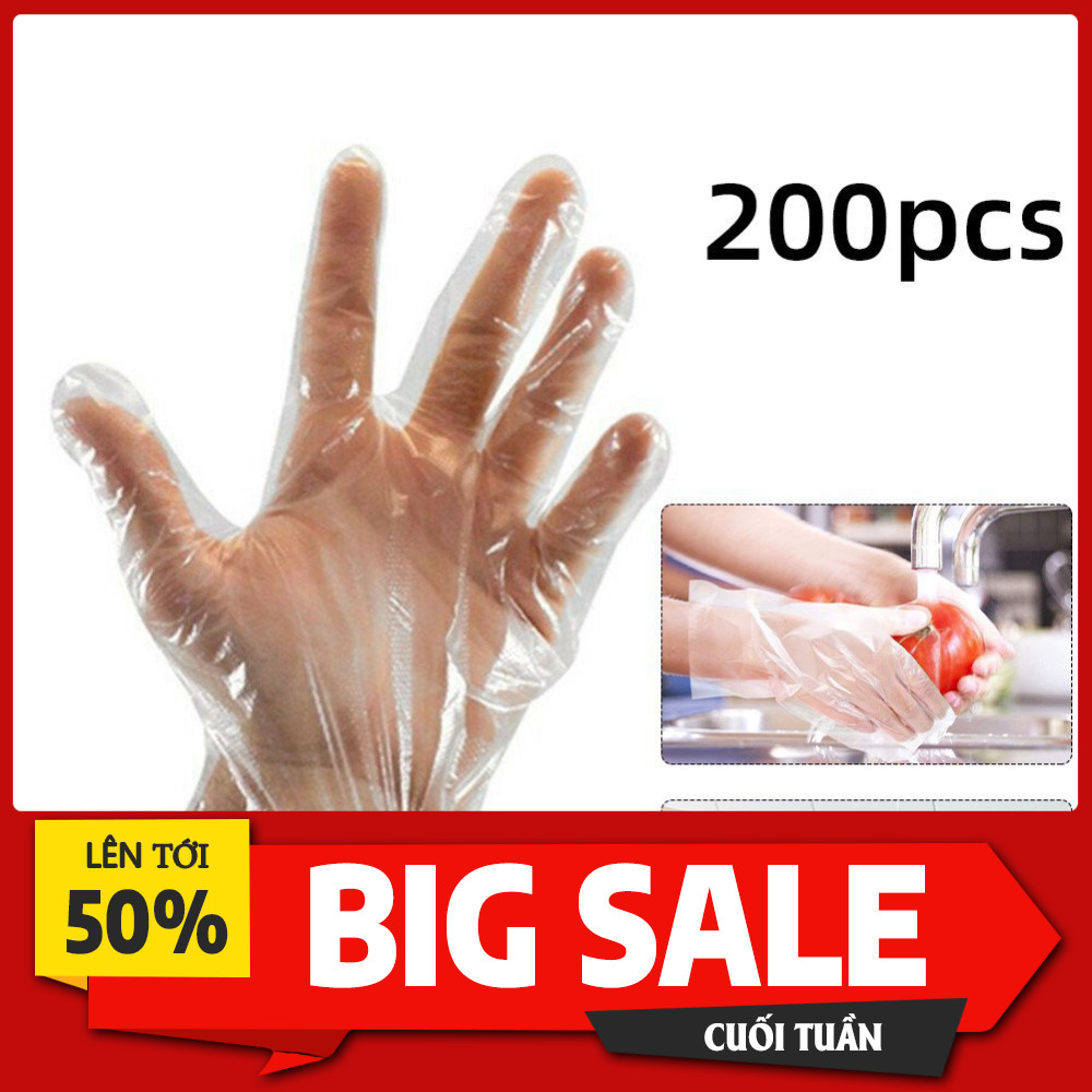 HỘP 200 CHIẾC GĂNG TAY NILON