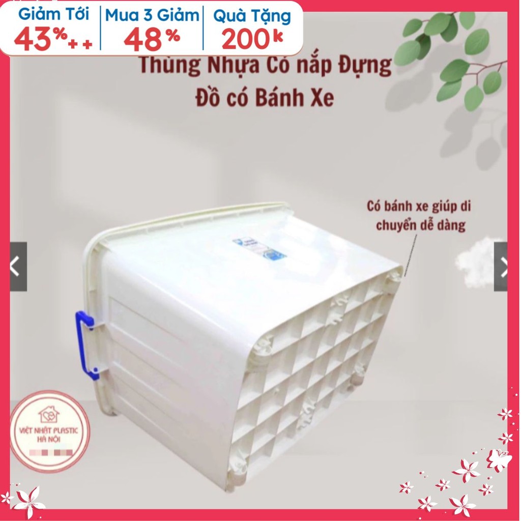 [giao hỏa tốc ] combo  thùng nhựa 30L/55L/75L [sẵn hàng ]