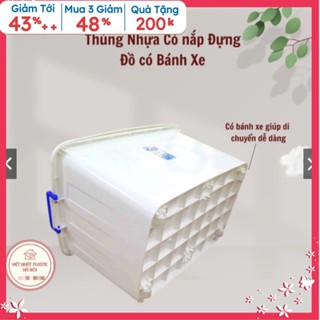 [giao hỏa tốc ] combo  thùng nhựa 30L/55L/75L [sẵn hàng ]