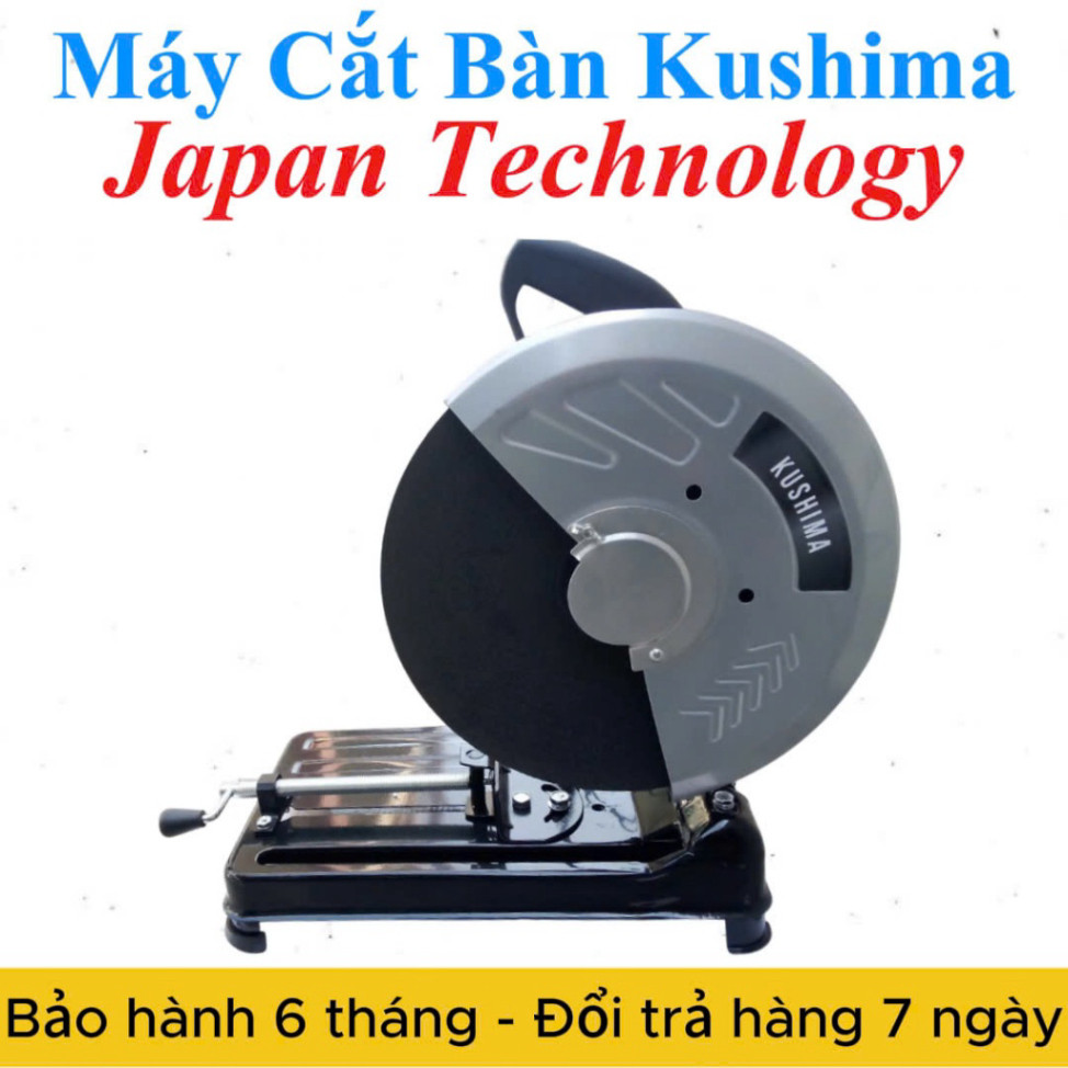 [Bảo hành 6 tháng] Máy Cắt Sắt Kushima Để Bàn Dùng Đá 355MM_KM355