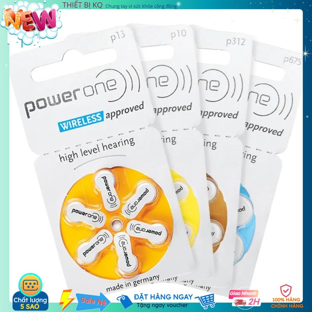 Pin máy trợ thính Power one P13 PR48