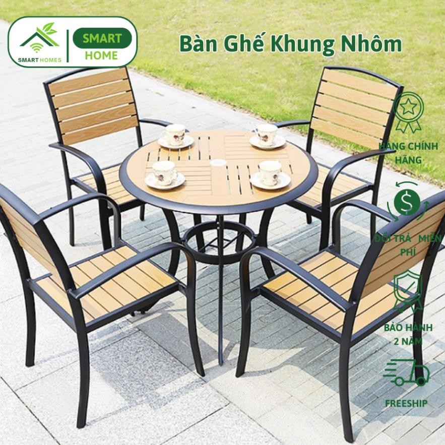Bàn Ghế Sân Vườn Composit D80 - SMARTHOMES