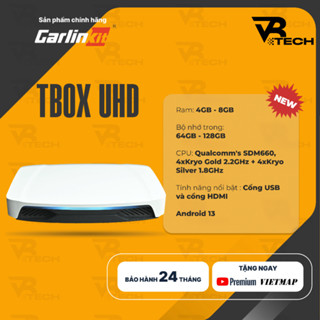 [HCM] Bộ Android Box Chính Hãng Carlinkit Tbox UHD HDMI 2025 Qualcomm660,Bản cao cấp nhất, tặng Vietmap S2 dành cho ô tô