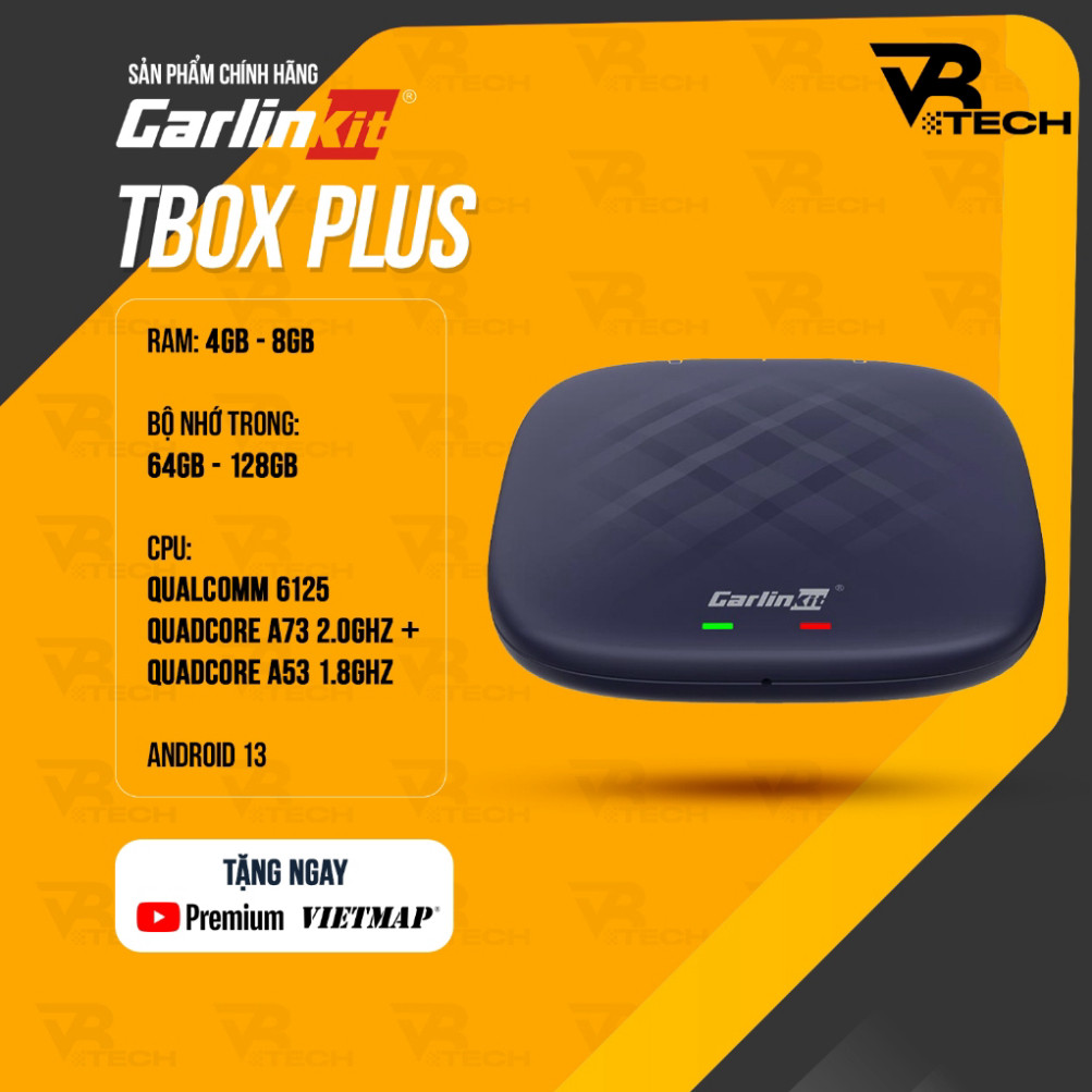 [HCM] Bộ Android Box Chính Hãng Carlinkit Tbox Ambient Led Qualcomm 6225,Tbox Plus Qualcomm 6125 tặng Vietmap S2cho ô tô | BigBuy360 - bigbuy360.vn