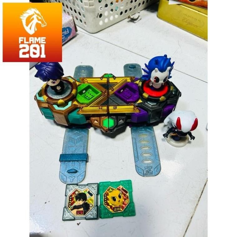 Đồ chơi máy biến hình Hàn Quốc Shinbi Apartment Ghost Ball Z fire and steel cube
