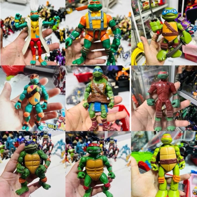 Mô hình Action Figure Ninja rùa có khớp tổng hợp nhiều size & nhiều  hãng
